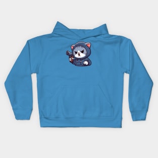 Gangster Cat Kids Hoodie